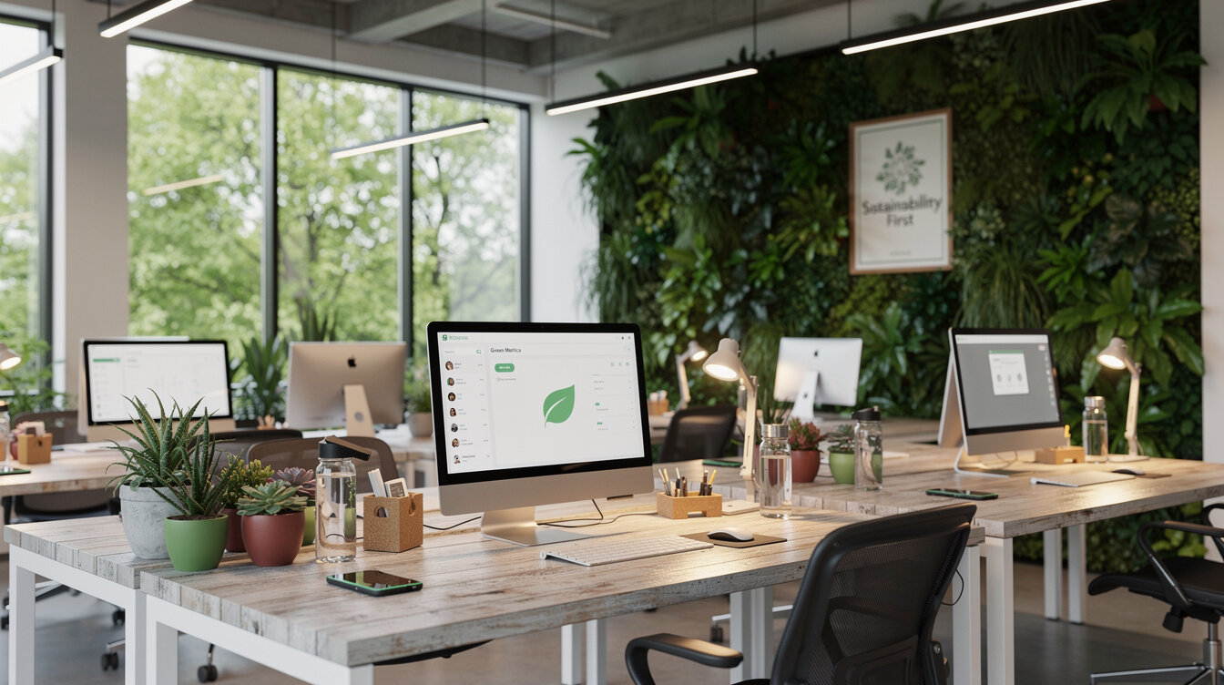 eco friendly office setup