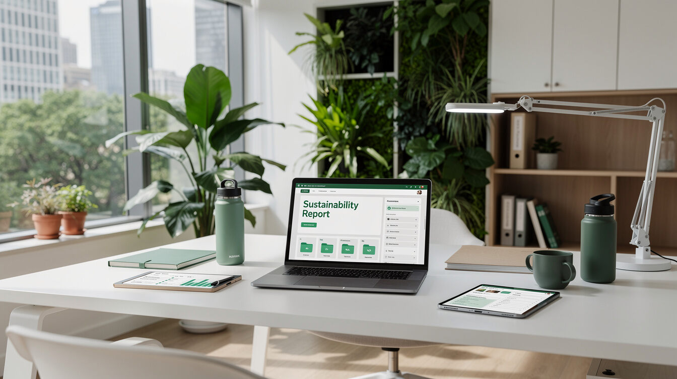 sustainable office setup